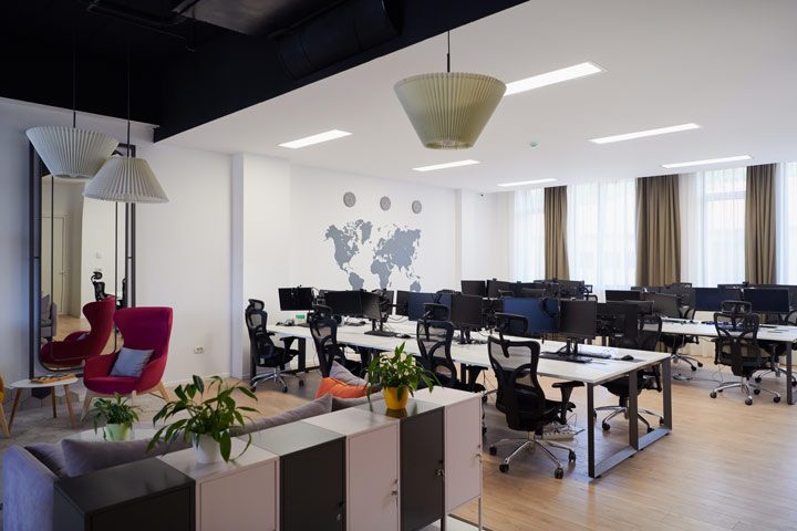 interior of a start-up office